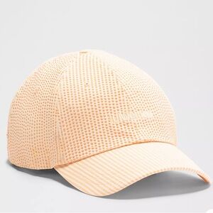 NWT Lululemon Classic Unisex Ball Cap Simple Stripe Rock Melon Butter Cream S/M